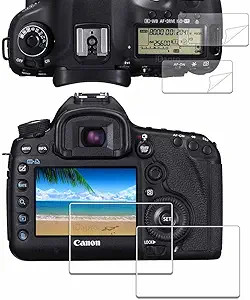 Screen Protector for Canon EOS 5D Mark IV/III 2+2 Pack
