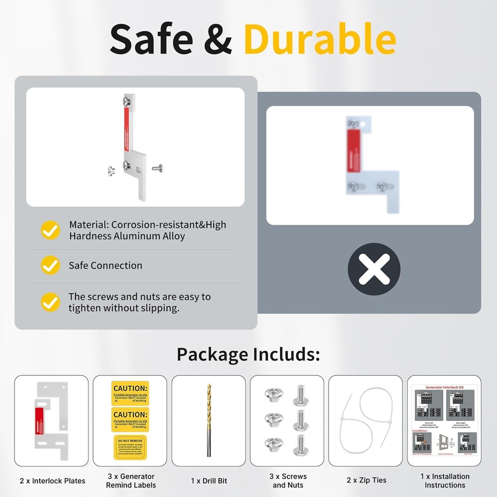 Joinfworld Generator Interlock Kit Compatible with ITE, Murray, Gould, Thomas, S