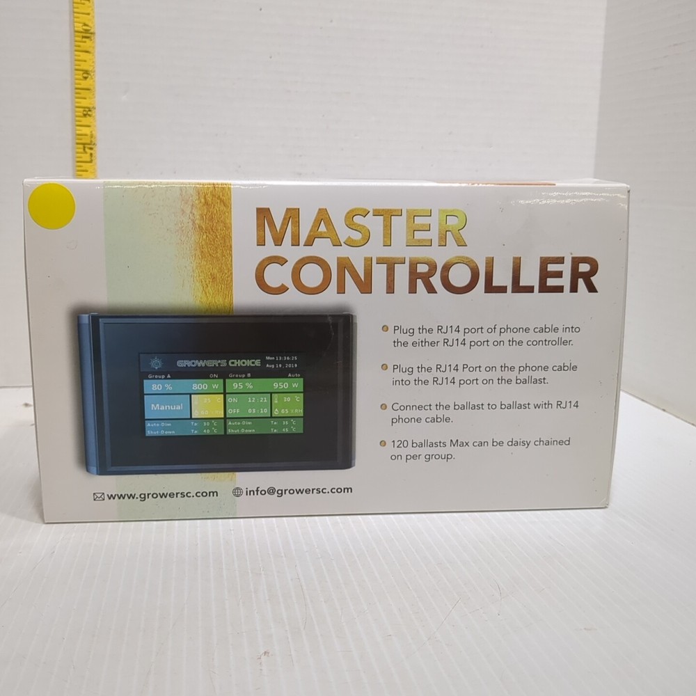 Growers Choice Master HID & LED Light Controller LCD Touchscreen, Overheat Prot…