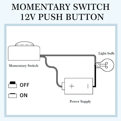 4 Pcs Momentary Push Button Switch 12v 24v Surface Mount Mini Button Switch