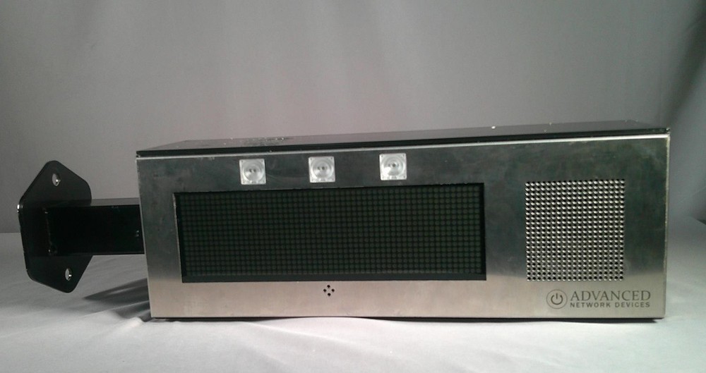 ADVANCE NETWORK DEVICES IPCDS-RWB DOUBLE SIDED IP CLOCK/ DISPLAY *** USED***