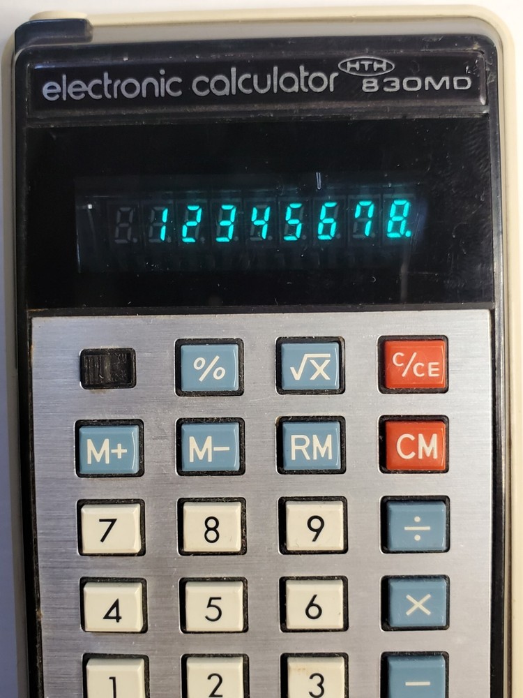 DETRON (HTH) Vintage Calculator Model 830MD - Working Condition