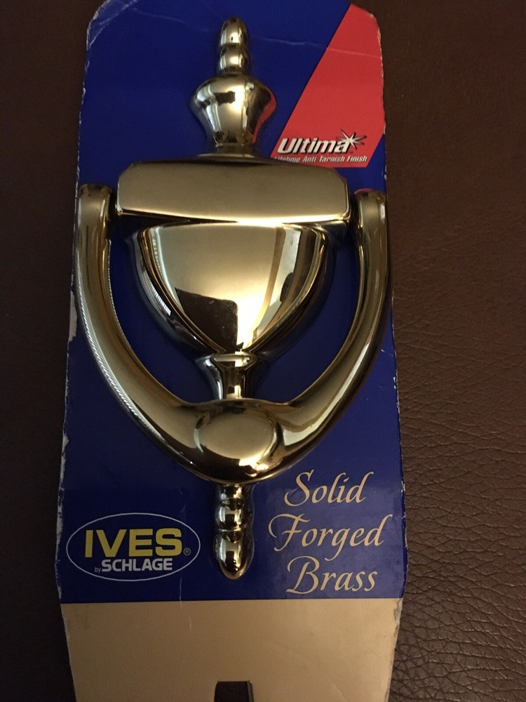 New Ives solid brass door knocker