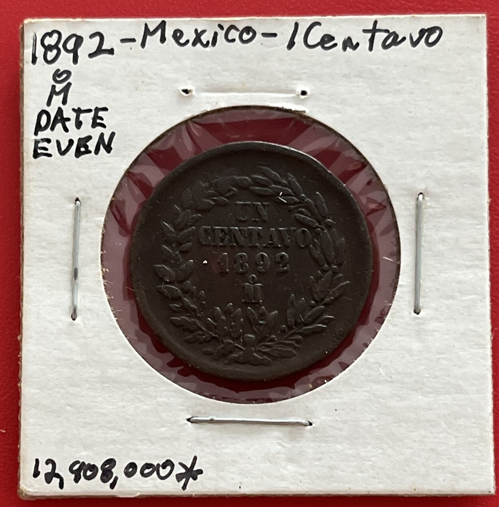 Mexico 1892 Mo 1 Centavo Very Nice Condition GMo