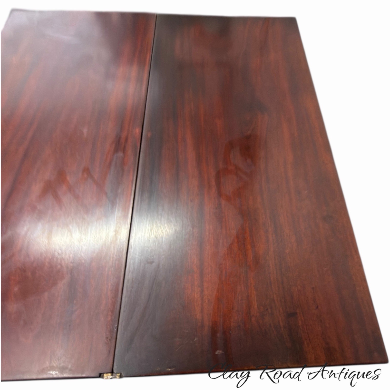 Antique PA chippendale 18th mahogany hall console card game table stand 1780