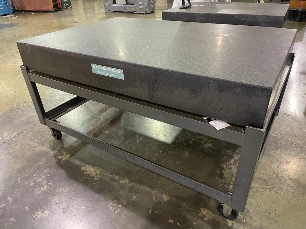 USED STANDRIDGE GRANITE SURFACE PLATE 48”x72”x8-1/2”