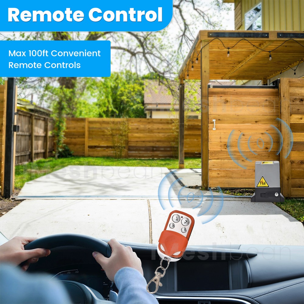 Sliding Electric Gate Opener Automatic Motor APP & Remote &Keypad Rack Driven US