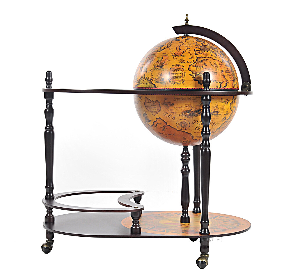 Exotic Globe drink trolley Red