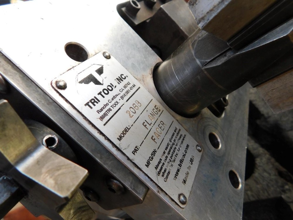 TRI TOOL 206B BEVELMASTER PIPE BEVELER BEVELING MACHINE PORTABLE LATHE SYSTEM