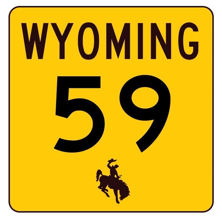 Wyoming Highway 59 Sticker Decal