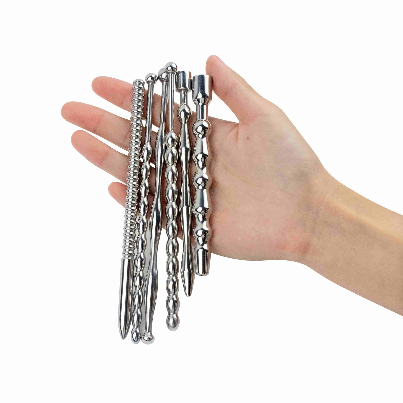 Male Stainless Steel Beads Long Urethral Plug Sounding Penis Plug Rod Enhancer