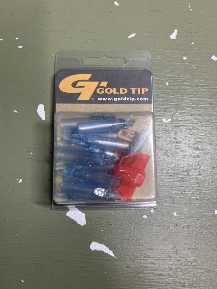 Gold Tip Nock 22 Clear Blue (12ct).