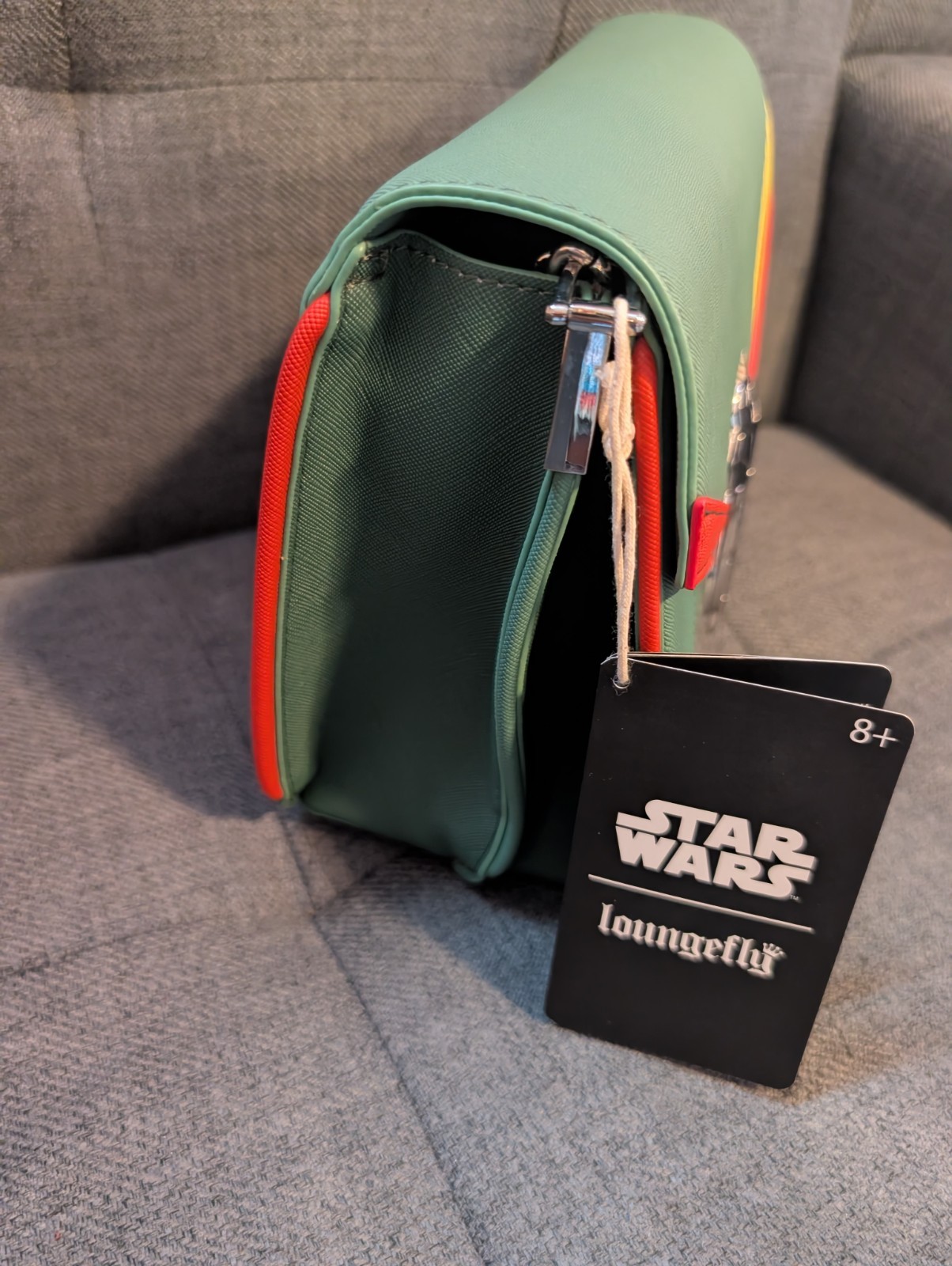Loungefly Star Wars Boba Fett Cosplay Crossbody Bag Purse Green New NWT
