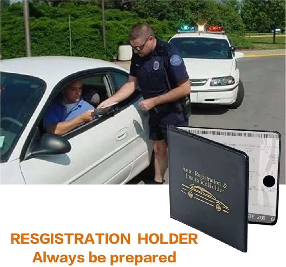 ESSENTIAL Car Auto Insurance Registration BLACK Document Wallet Holders 2 Pack -