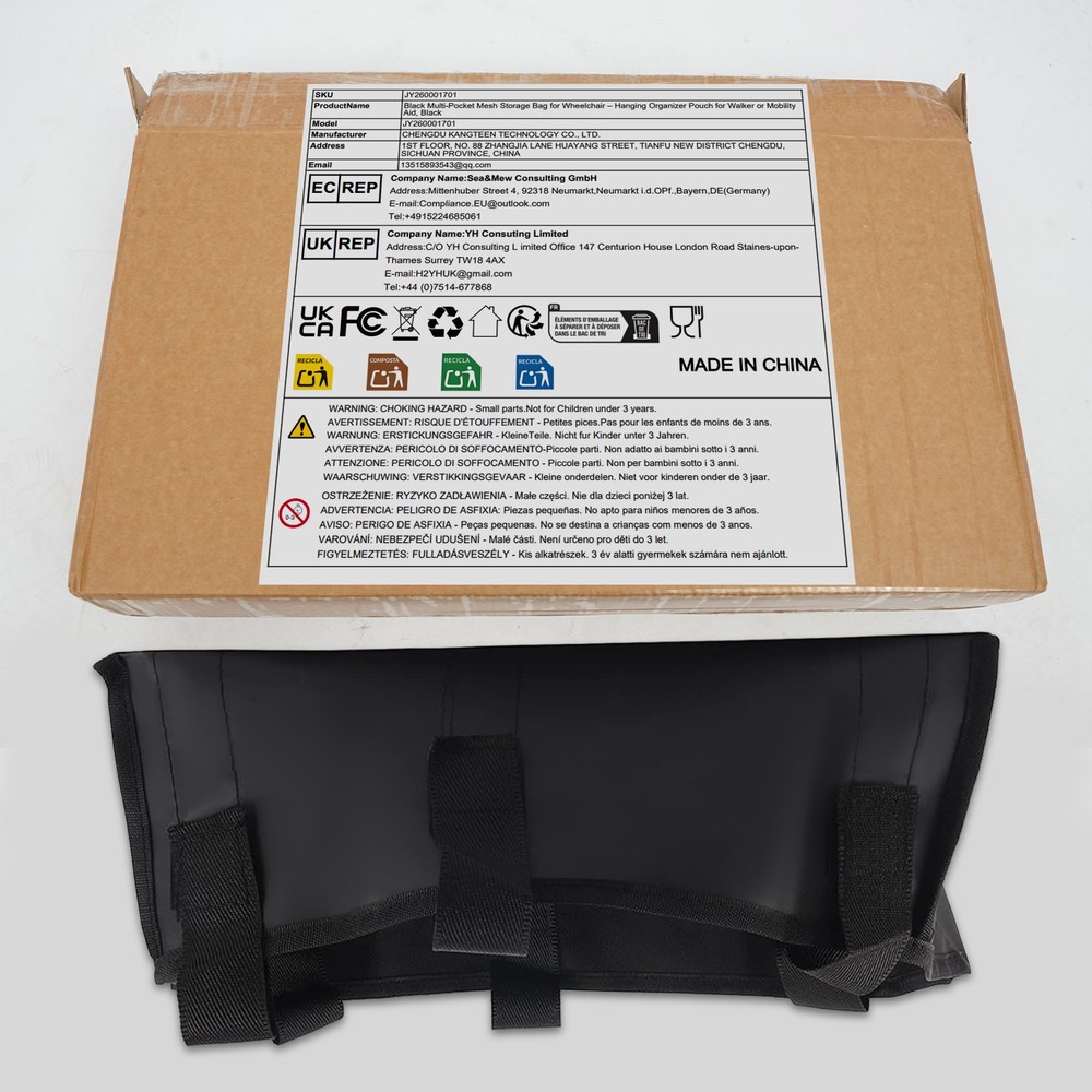 Under Rollator Bag, Rollator Walker Storage Bag, Under Seat Rollator Bag
