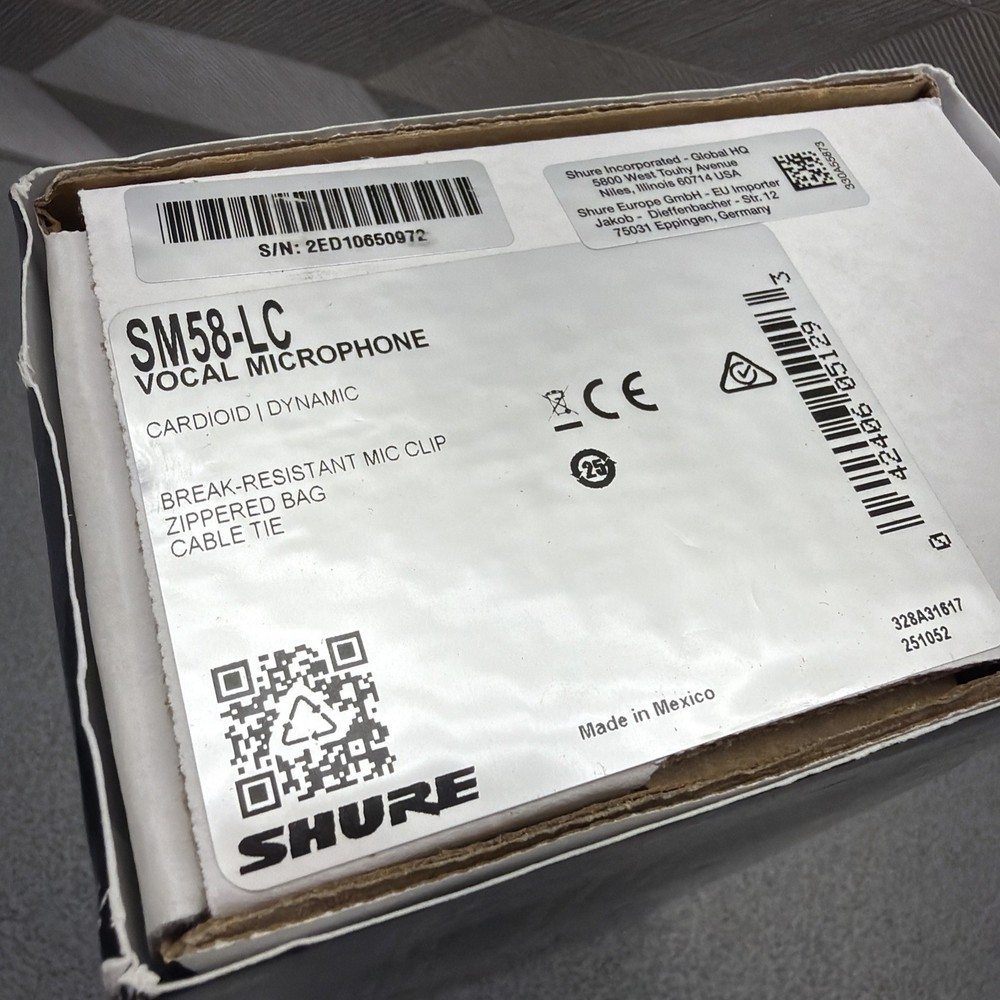 SHURE SM58LC Vocal Microphone Vocal Microphone Dynamic