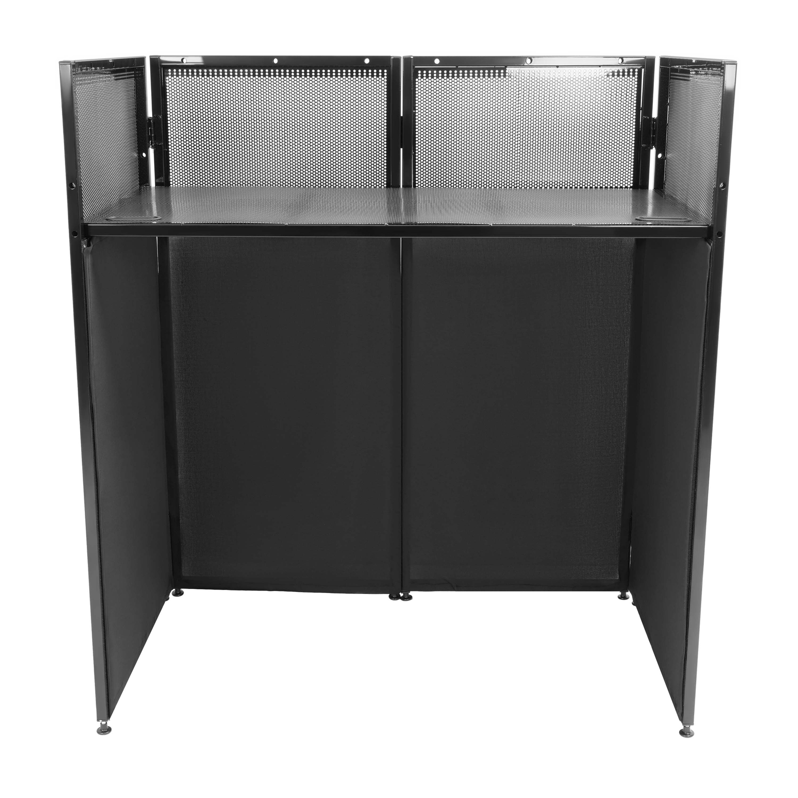 DJ Table Stand Adjustable Booth Facade w/Travel Bag Scrims +Built in Flat Table