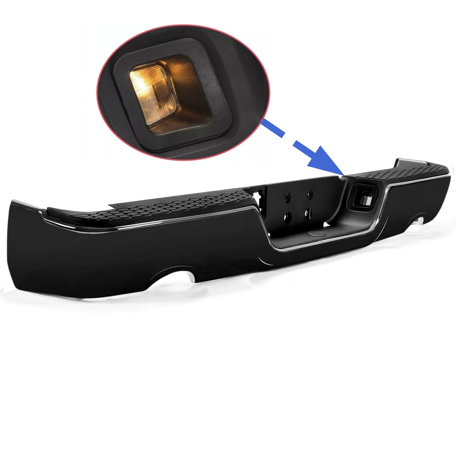 Painted To Match - Rear Step Bumper Assembly for 2009-2018 Dodge RAM 1500