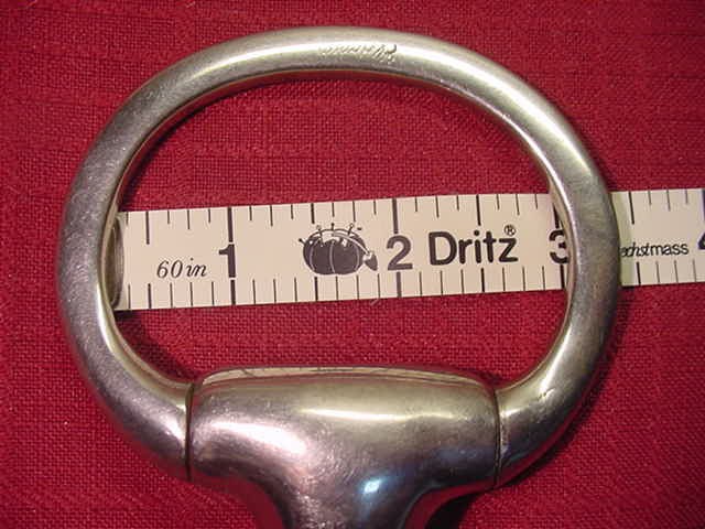 Eldonian Stainless Steel 4.5" Solid Mouth Thick Eggbutt Single Joint Snaffle Bit