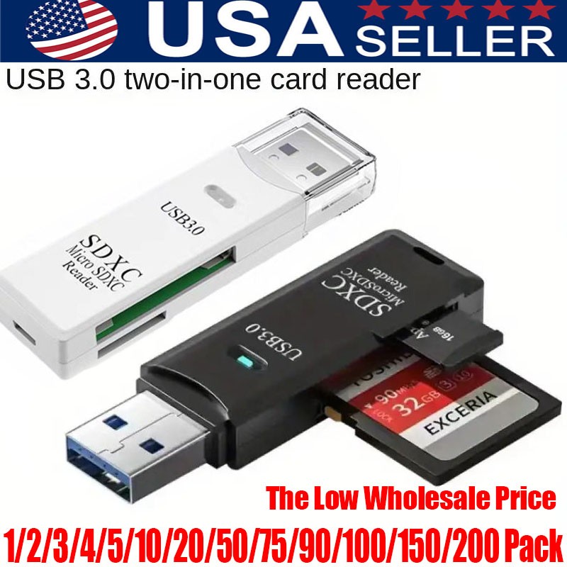 USB3.0 SD Card Reader for PC Micro SD Card to USB Adapter for Camera MemoryC lot