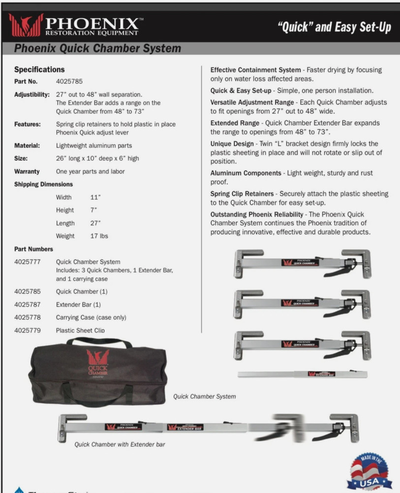 Phoenix Quick Chamber System Grain Barrier with Case RS8