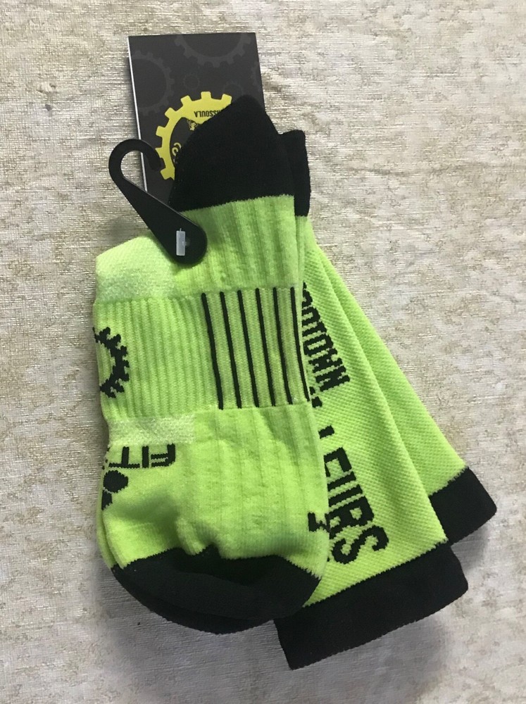 Cycling Socks, Green, Medium