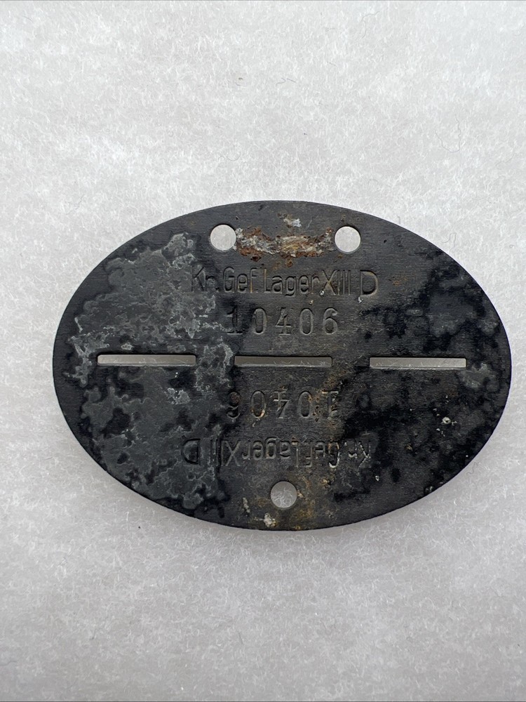 WW2 German Prisoner Of War POW Tag US Early Style (CC725