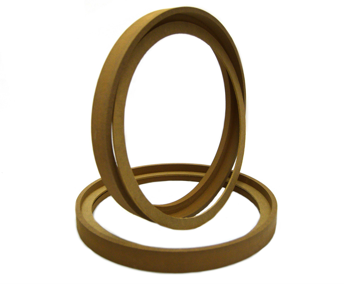 2 Pair 10" MDF Speaker Spacer Ring Recessed W/ Bezel Mount RING-10BZ