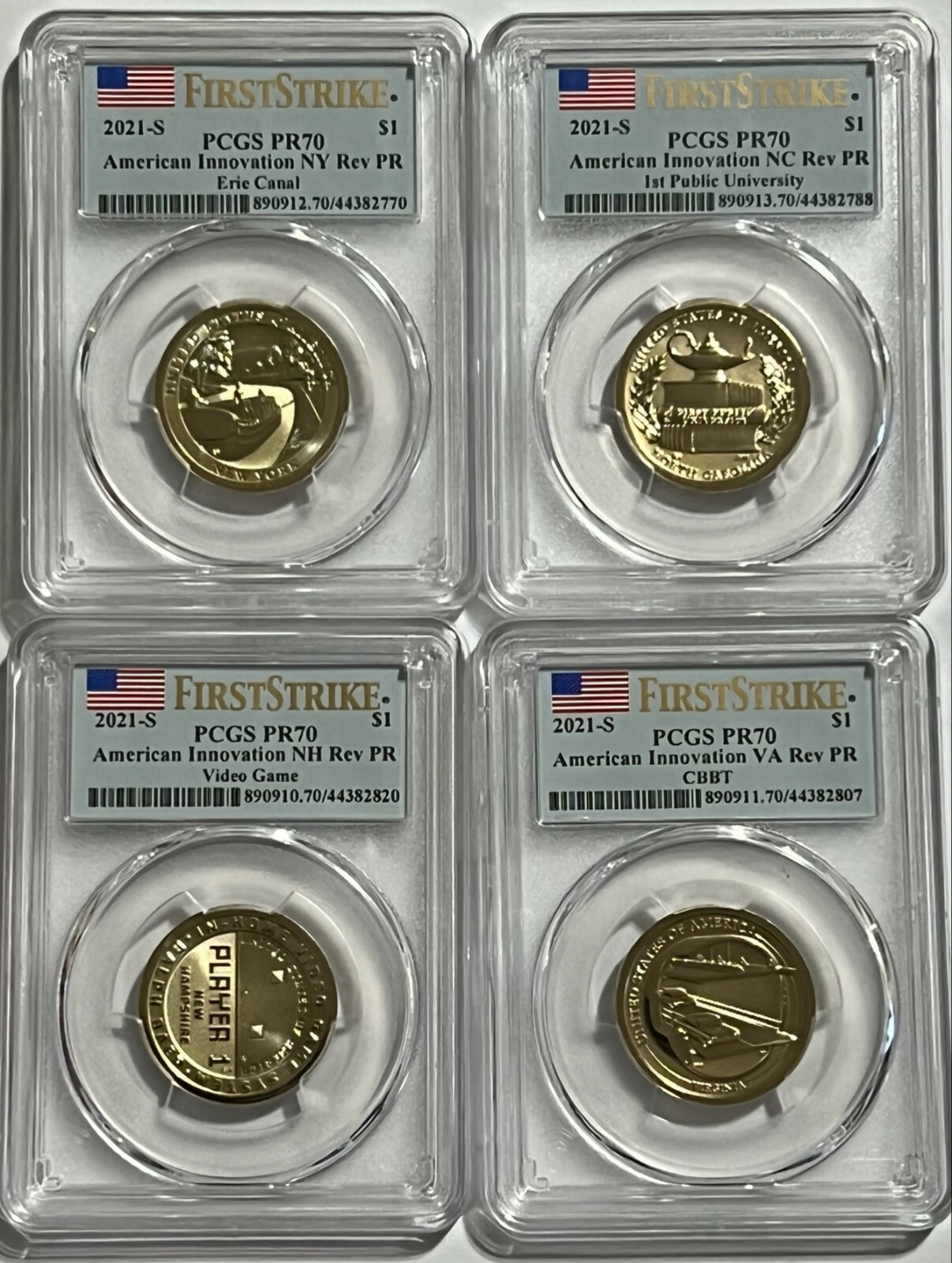 2021 S American Innovation Reverse Proof Set PCGS PR-70 First Strike