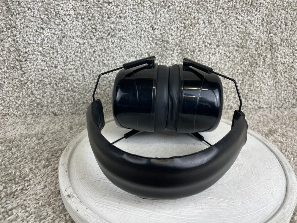 Champion Passive Noise Reduction Adjustable Foldable Ear Muffs Black