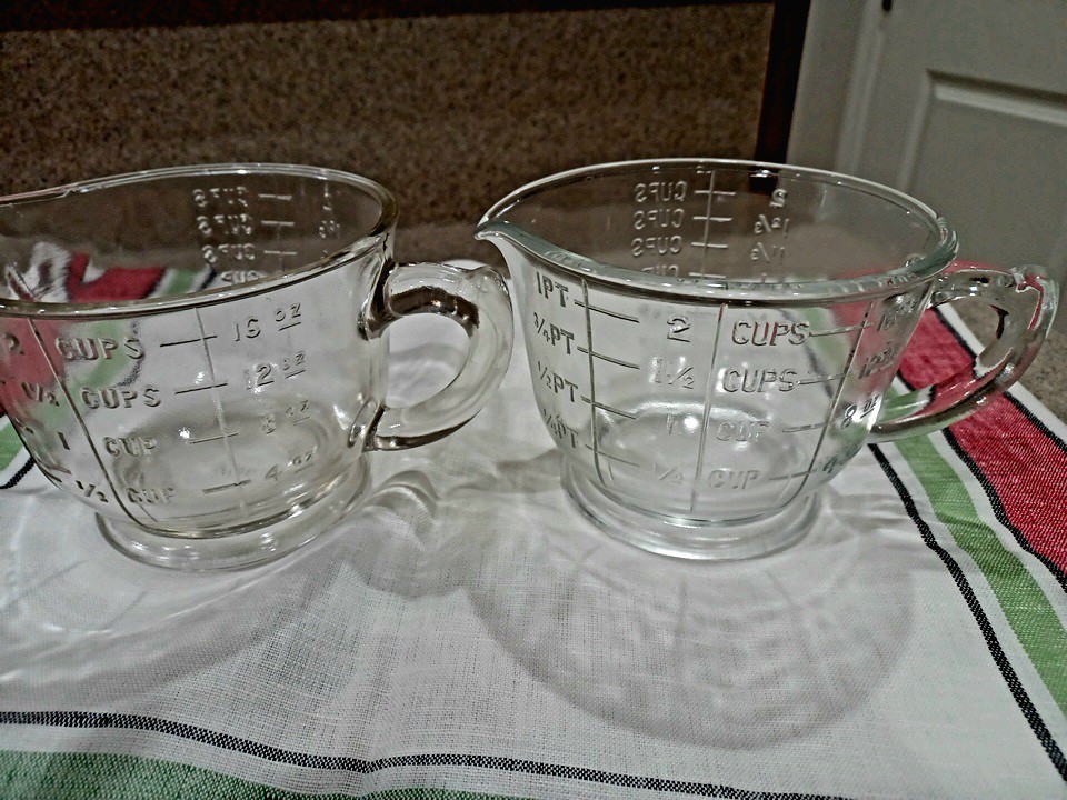 Antique Mixing Pitcher Measuring Cup Made By SPRY.
