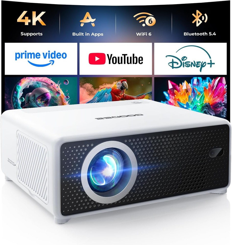 Mini Projector WiFi Bluetooth Portable HD