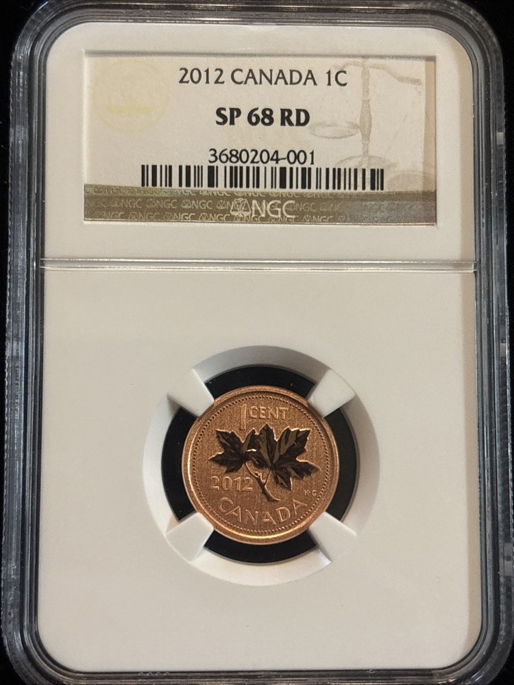 2012 Canada Penny Ngc Sp68 Red 1C