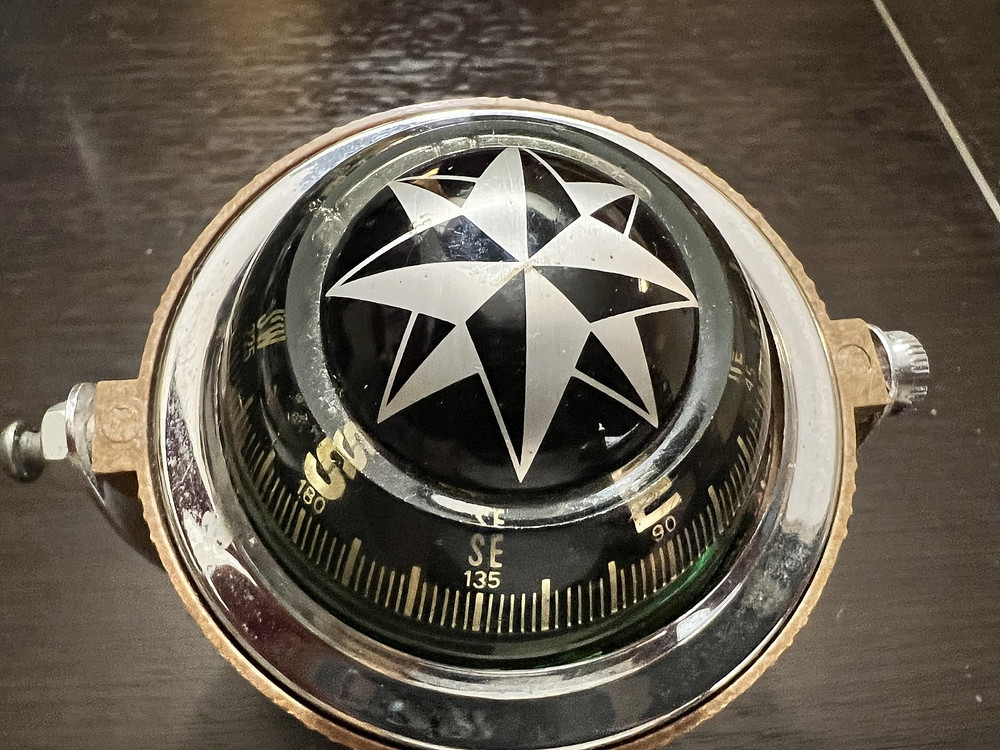Vintage SHK Globe Compass