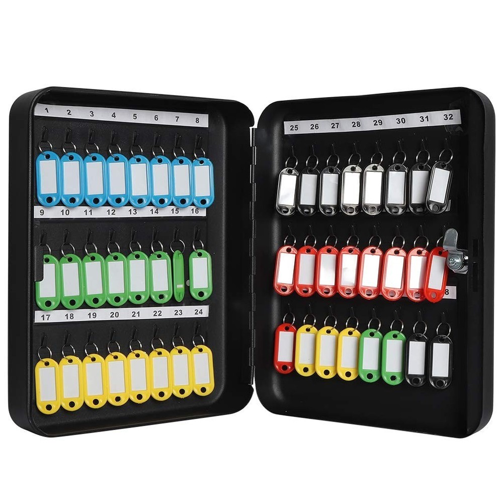 Key Cabinet Wall Mount,Locking Key Organizer,Key Storage Lock Box with Code