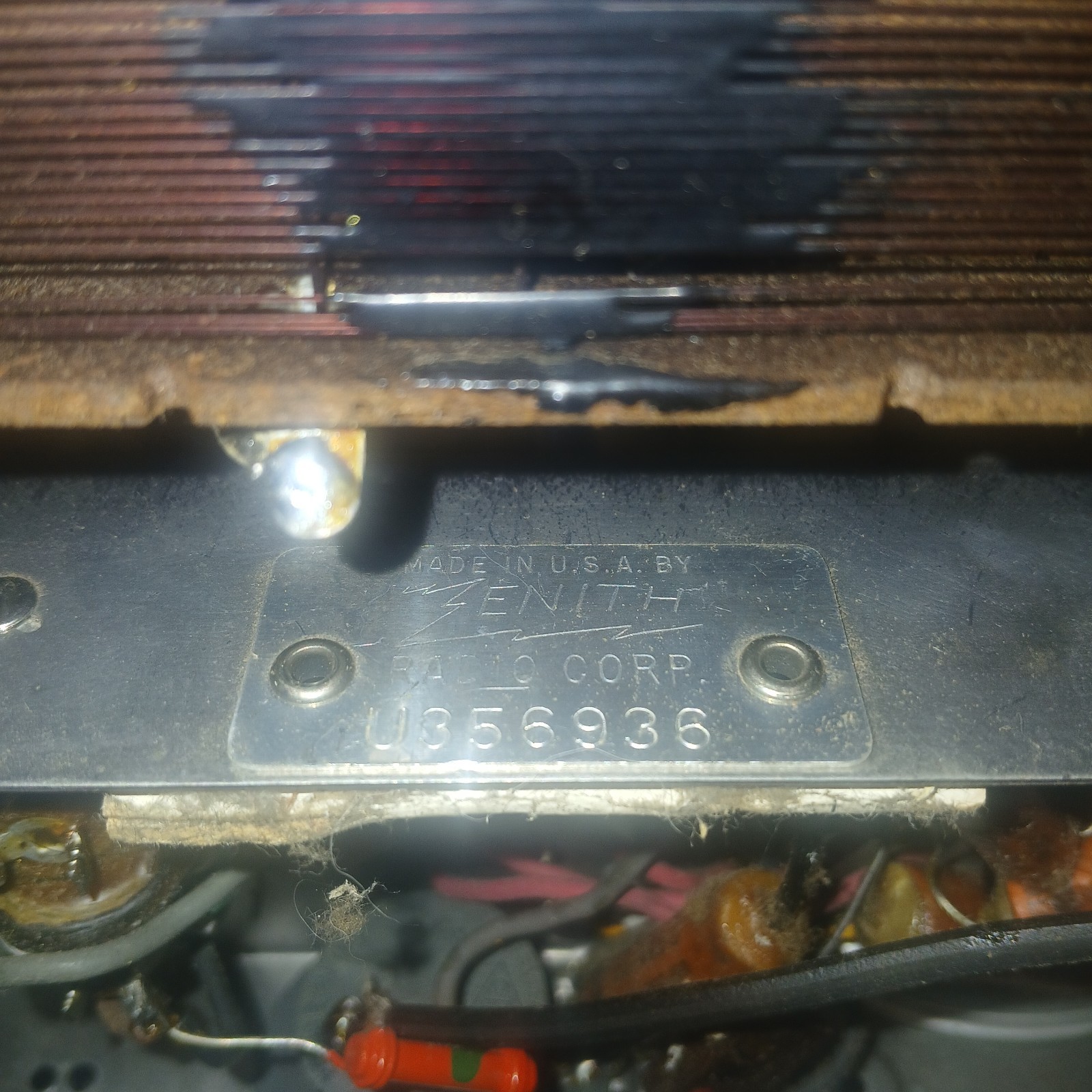 rare vintage 1941 Zenith Tube AM Radio TESTED AND WORKING Model 26-281