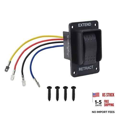 387874 12V Power Stabilizer Jack Control Switch, Replacement for Lippert High