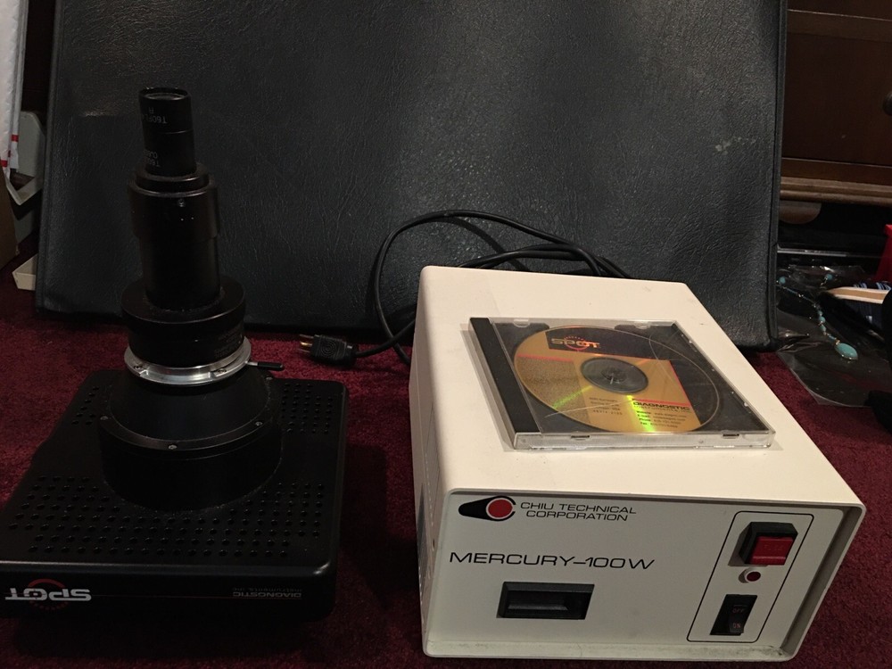DIAGNOSTIC INSTRUMENTS/SPOT 1.3.0 DIGITAL MICROSCOPE CAMERA SOURCE Adapter & CD!