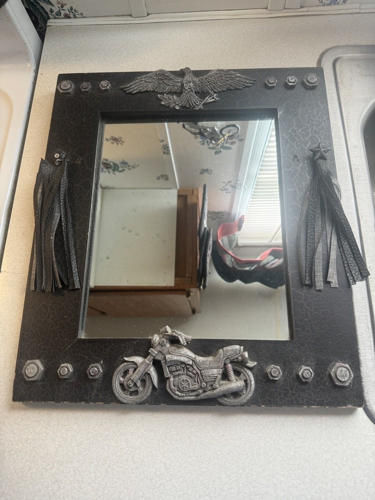 Eagle Biker Motorcycle Theme Hanging Mirror~READ DESCRIPTION~