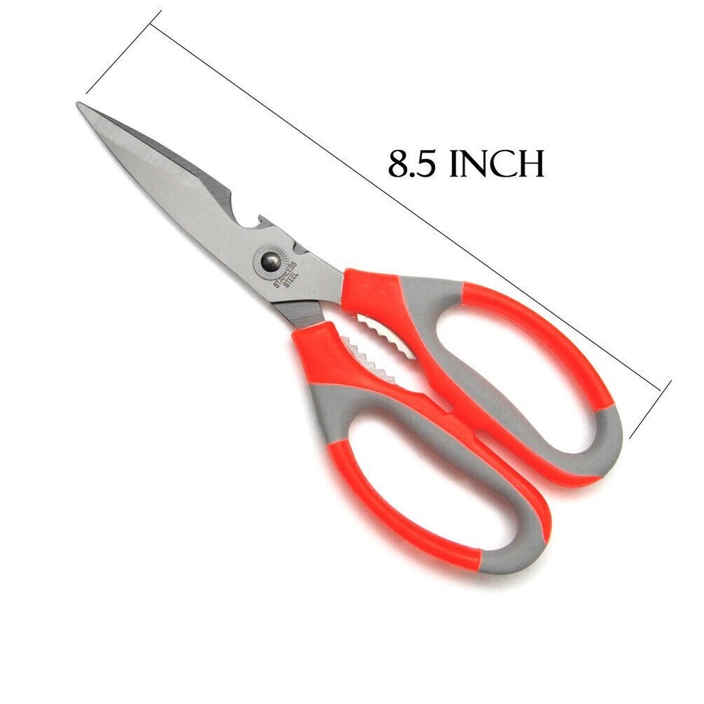 Kitchen Scissors (4 Count) Stainless Steel Shears Multi-Purpose