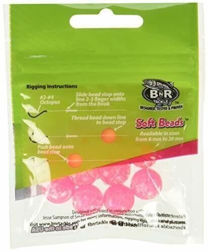 BNR Tackle Soft Beads Molted Pink 14mm