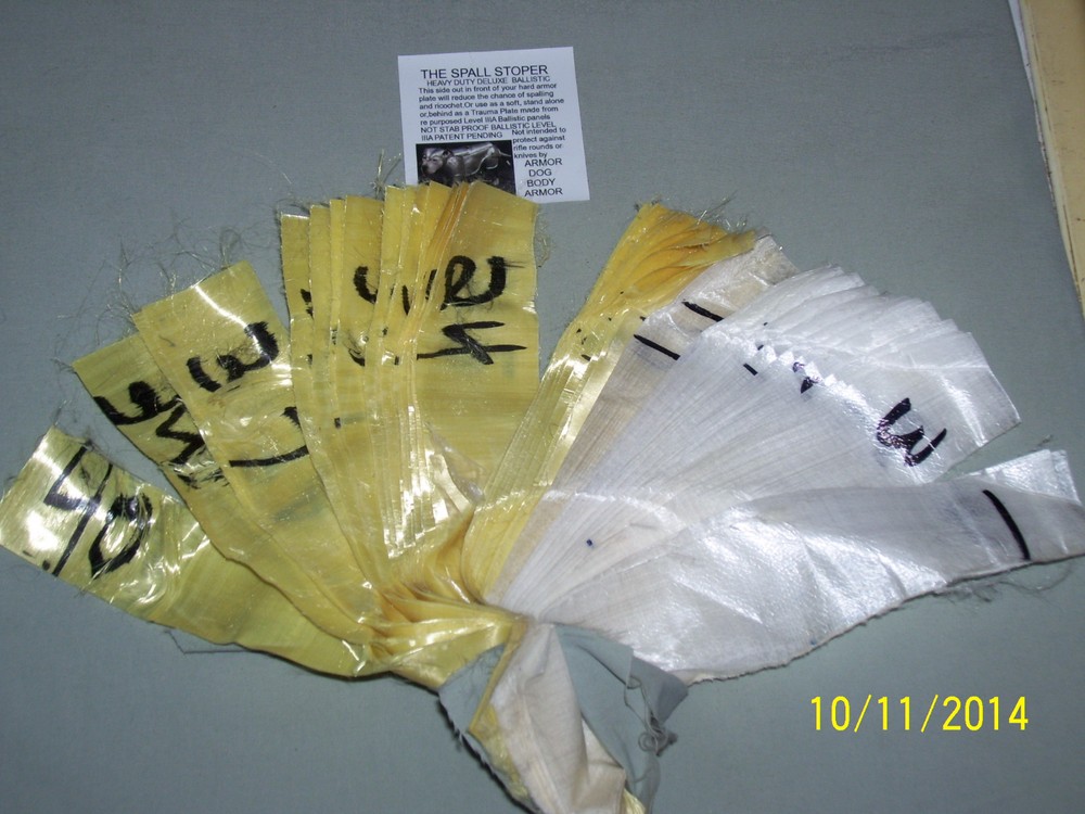 BULLETPROOF BACK PACK INSERTS 2 Trauma Plates Level IIIA 10X12 Body Armor