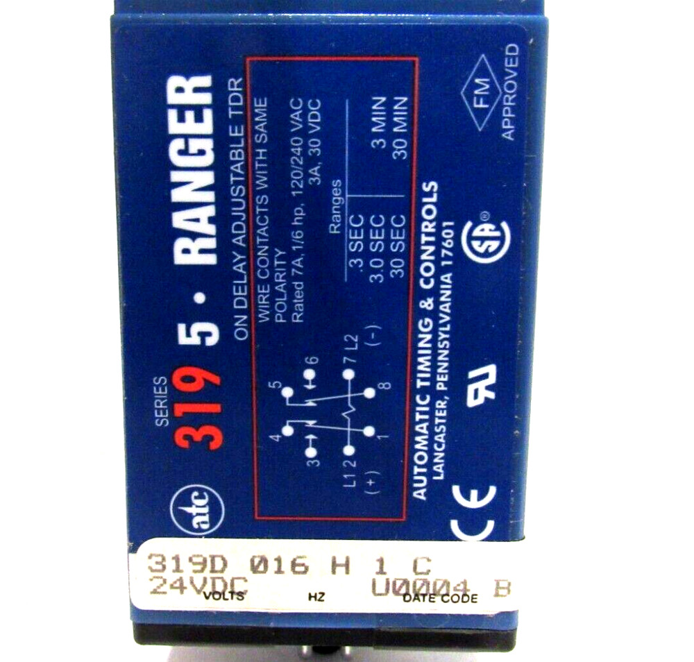 NEW AUTOMATIC TIMING & CONTROLS 319D-016-H-1-C TIMER 319D016H1C