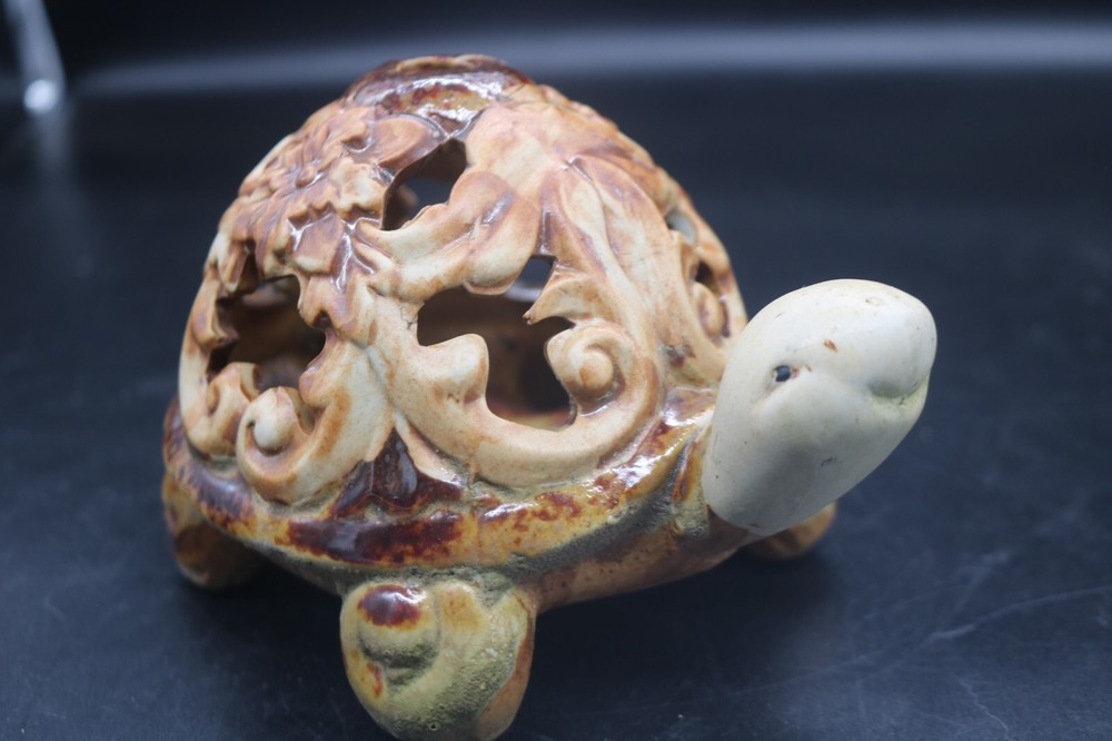 Ceramic Pottery Turtle Tealight Holder