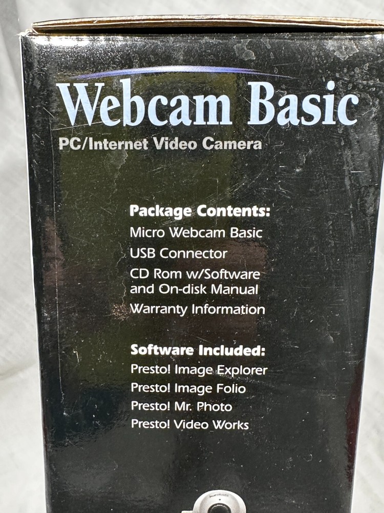 NEW Vintage Micro Innovations Basic Webcam PC/Internet USB Video Camera IC50C