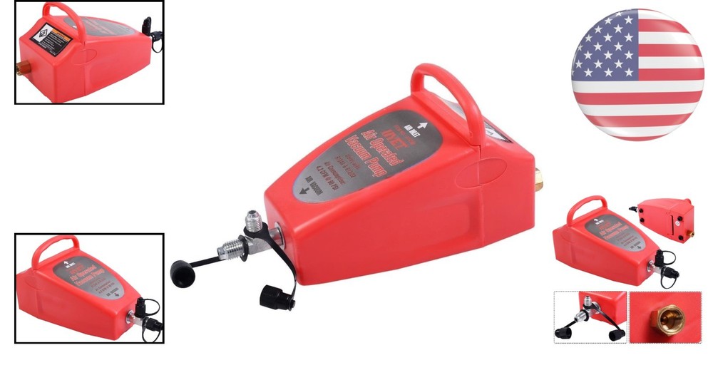 Efficient Vacuum Pump: 4.2CFM Air Operated Tool for A/C & Refrigeration