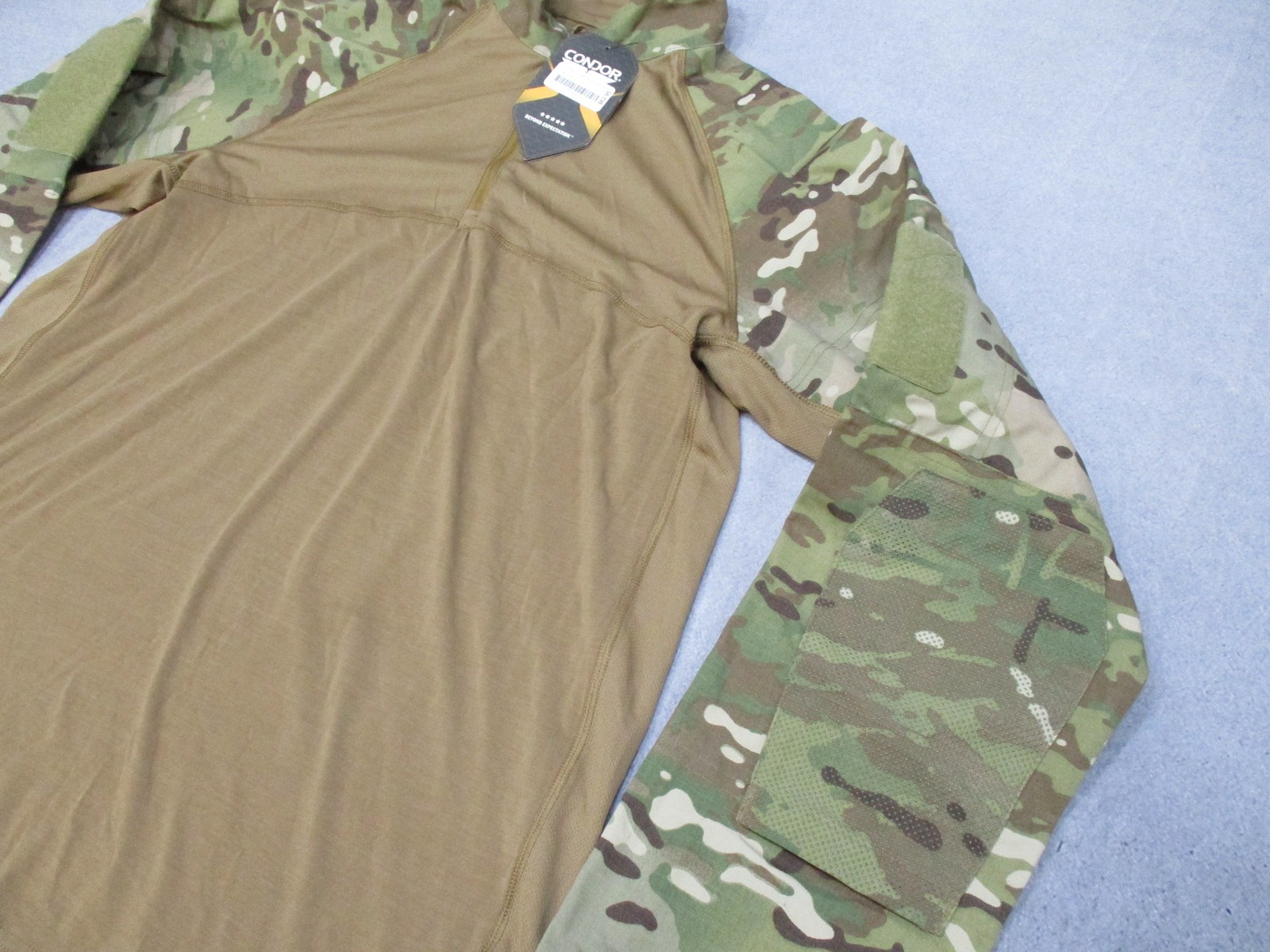 Condor Combat Shirt Multicam XL Long Sleeve 1/4 Zip Tactical Uniform Top