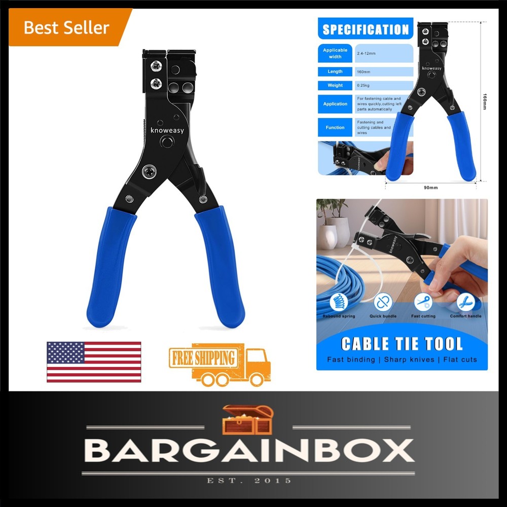 Automated Zip Tie and Cable Tie Tool - Efficient Cable Management, 9.84 Inches
