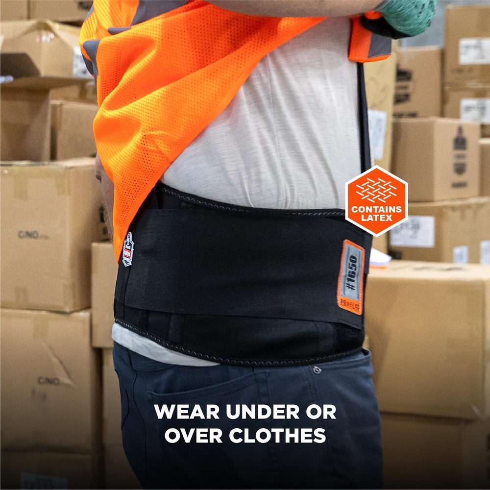 ProFlex 1650 Back Support Belt, 7.5" Elastic, Adjustable, Removeable Straps, ...