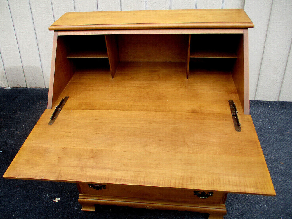 63476 Solid Maple Slant Front Office Desk
